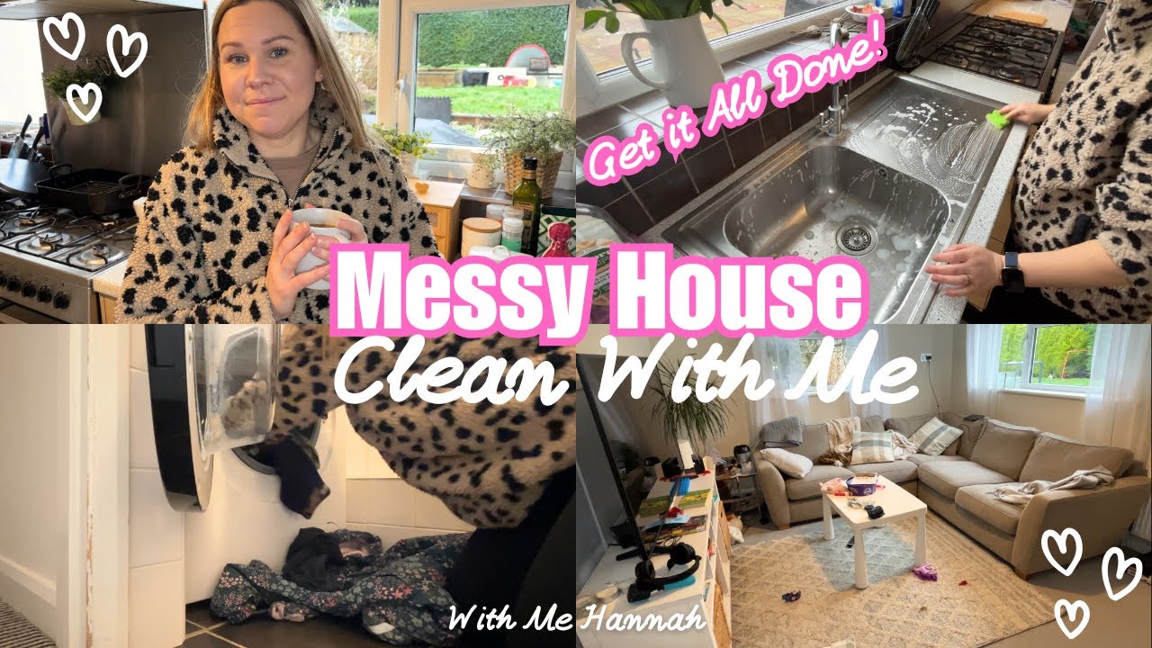 Clean and Tidy With Me | Cleaning Motivation | Get it all done | Messy home #momof3 #cleanwithme
