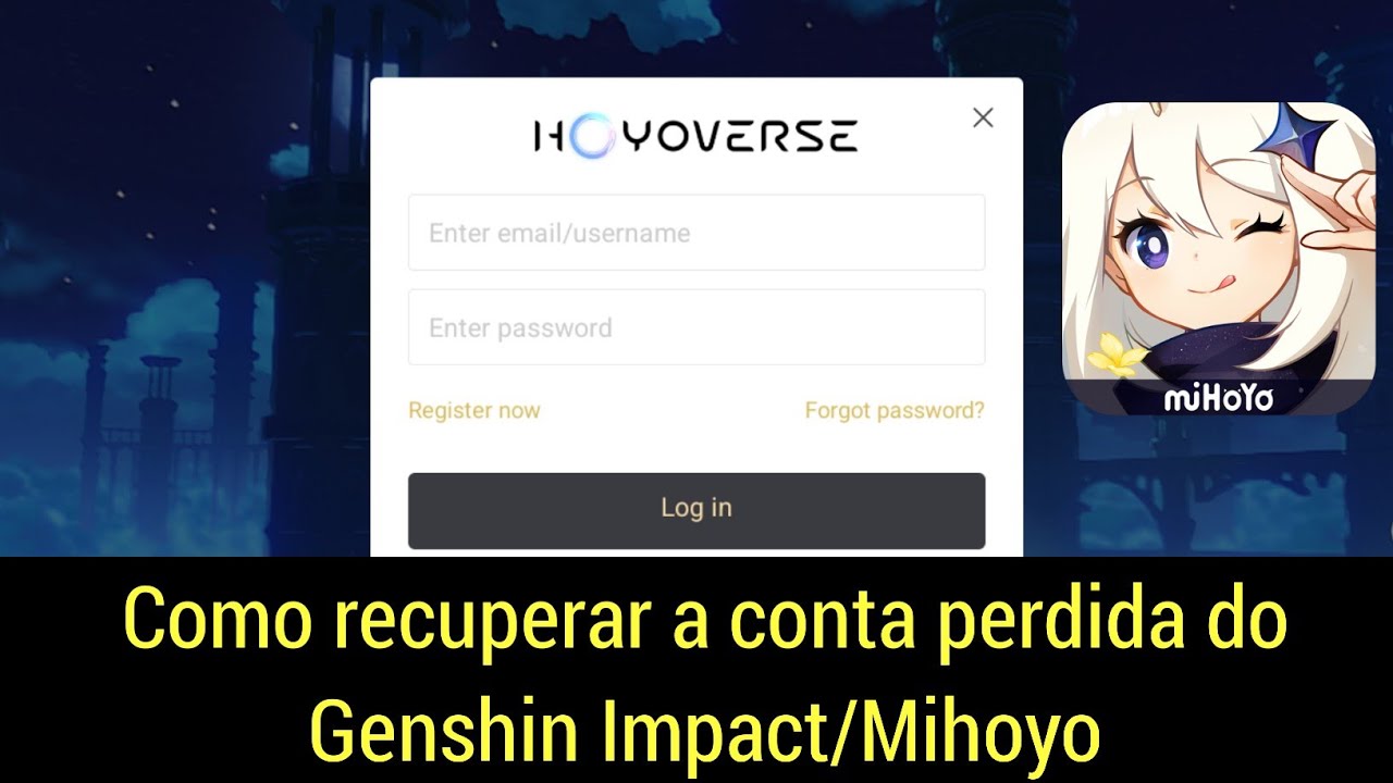 Como recuperar sua conta Genshin Impact | Recuperar conta Mihoyo sem nome de usuário ou senha