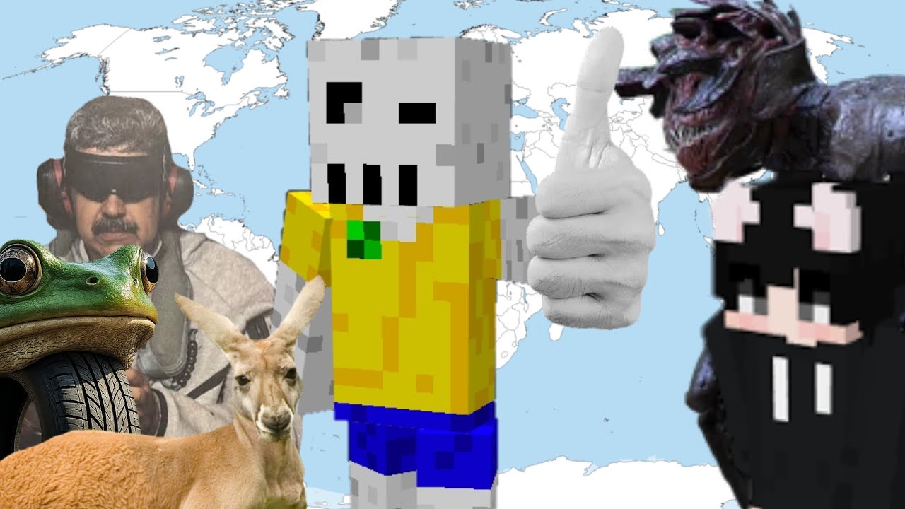 Minecraft Freestyle: Altas xenofobias pelo Mapa Mundi