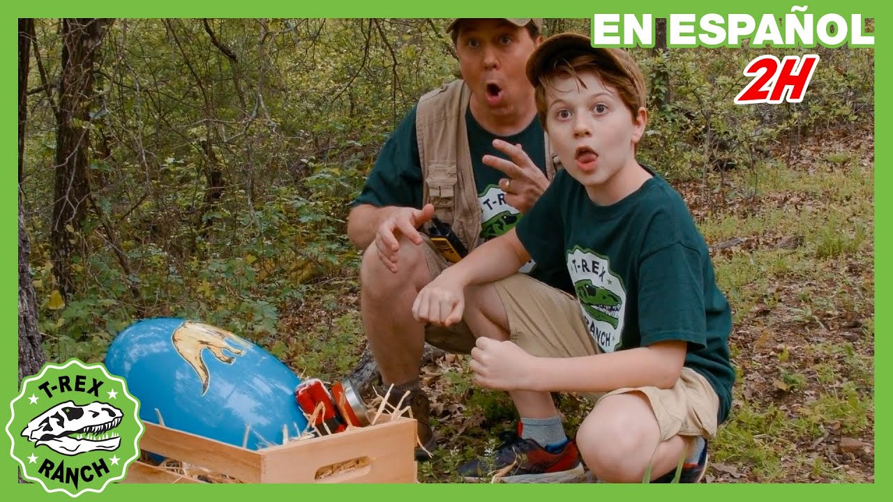 Cazando huevos de Dinosaurio  | Videos de dinosaurios y juguetes para niños