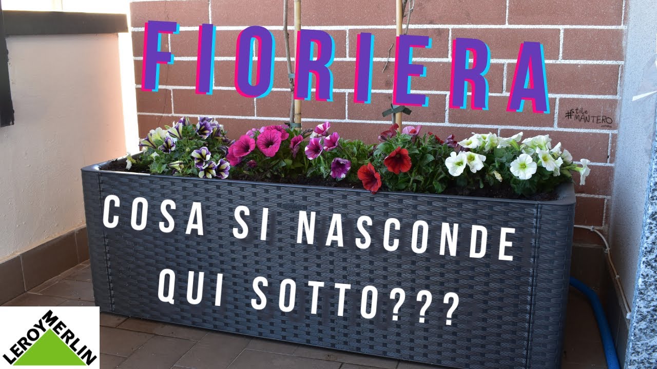 Fioriera con riserva d'acqua