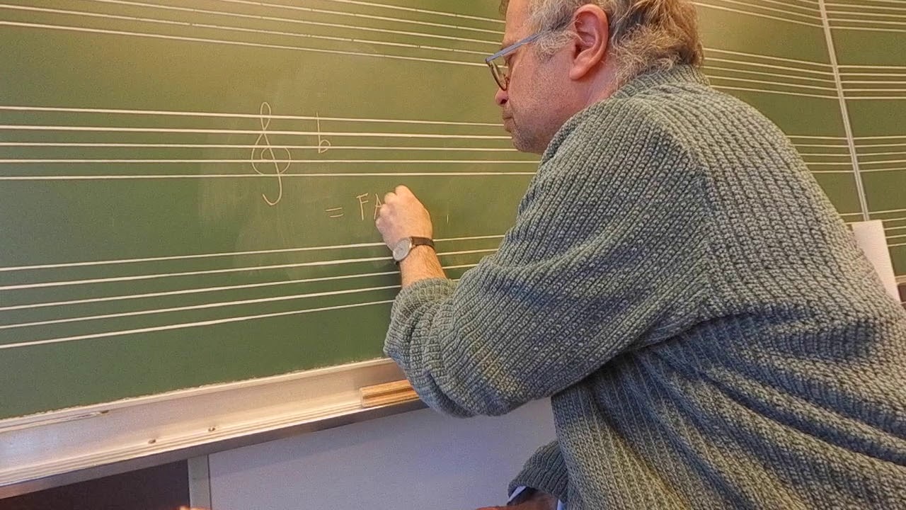 Grote terts-toonaard bepalen aan de hand van de voortekening