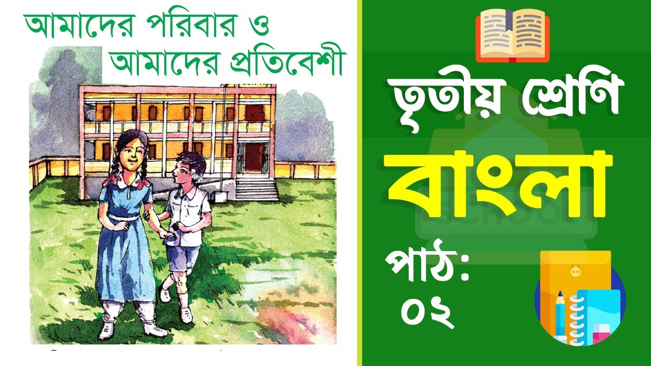 Class 3 Bangla - তৃতীয় শ্রেণির বাংলা | পাঠ ২ | আমাদের পরিবার ও আমাদের প্রতিবেশী (বই ২০২৫)