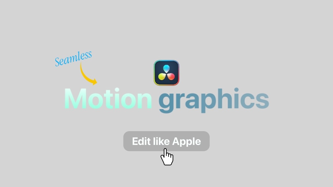 How to do Smooth MOTION GRAPHICS on Davinci Resolve