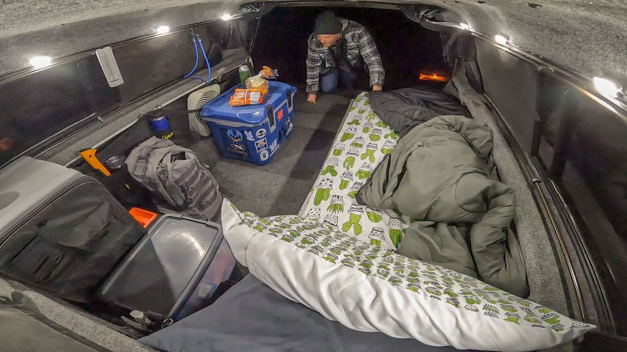 Spicy Everything - Solo Truck Camping In High Winds