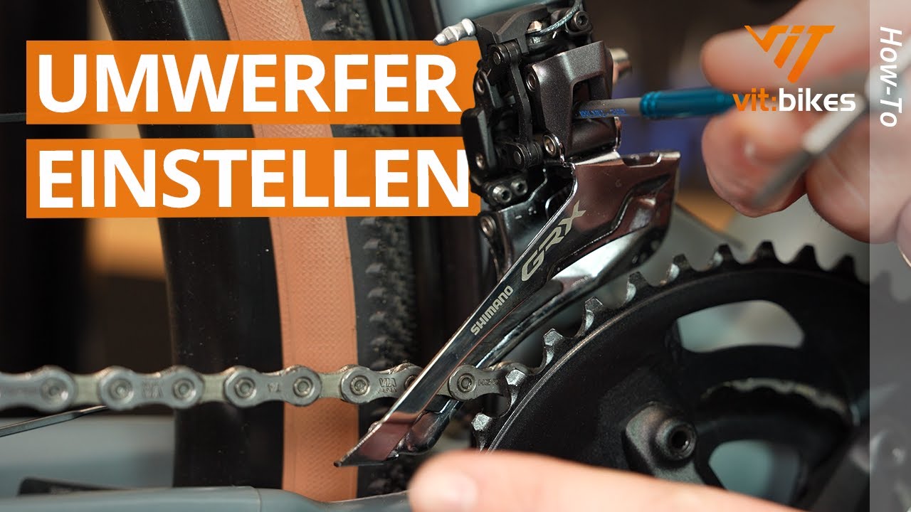 Shimano Umwerfer einstellen 🧑‍🔧 Schaltung am Fahrrad einstellen