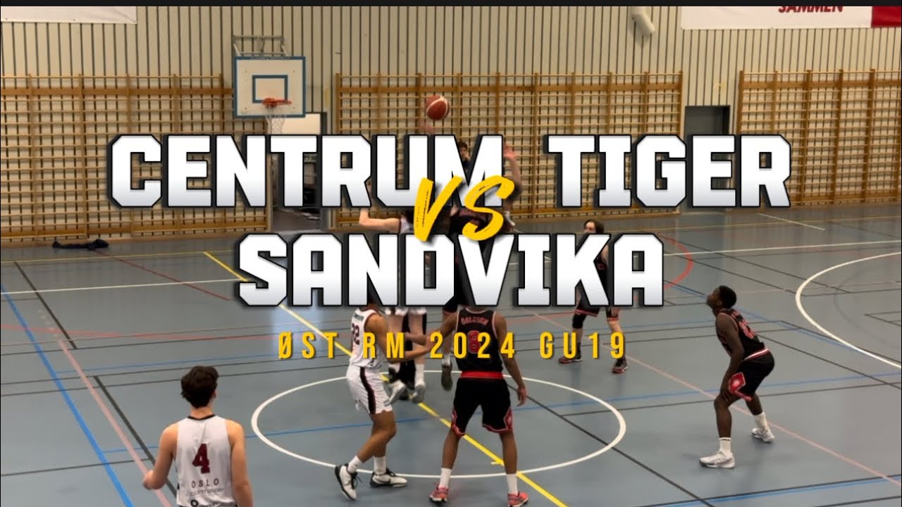 CENTRUM TIGER VS SANDVIKA | ØST RM 2024 GU19| APRIL 13 2024 | CHAMPIONSHIP