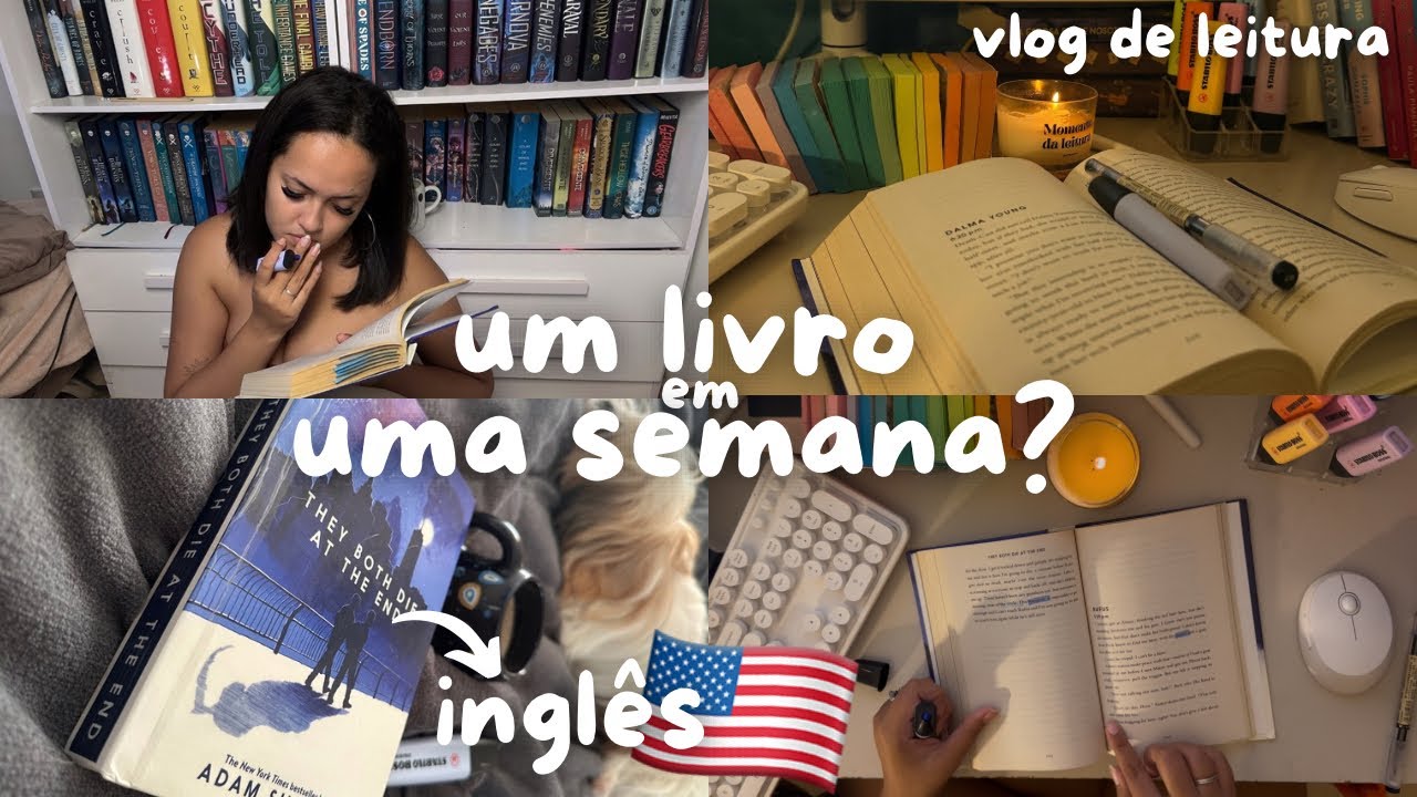 Lendo um livro inteiro EM INGLÊS em 7 dias📖🇺🇸 + dicas para começar a ler em inglês