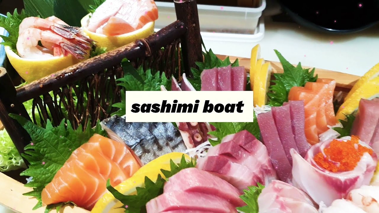 luxury sashimi boat 🚢 ✨ &hearts;