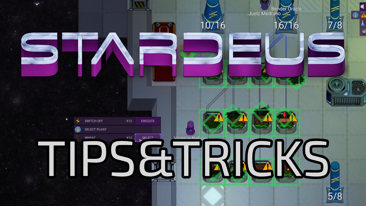 Stardeus Alpha - Tips and Tricks