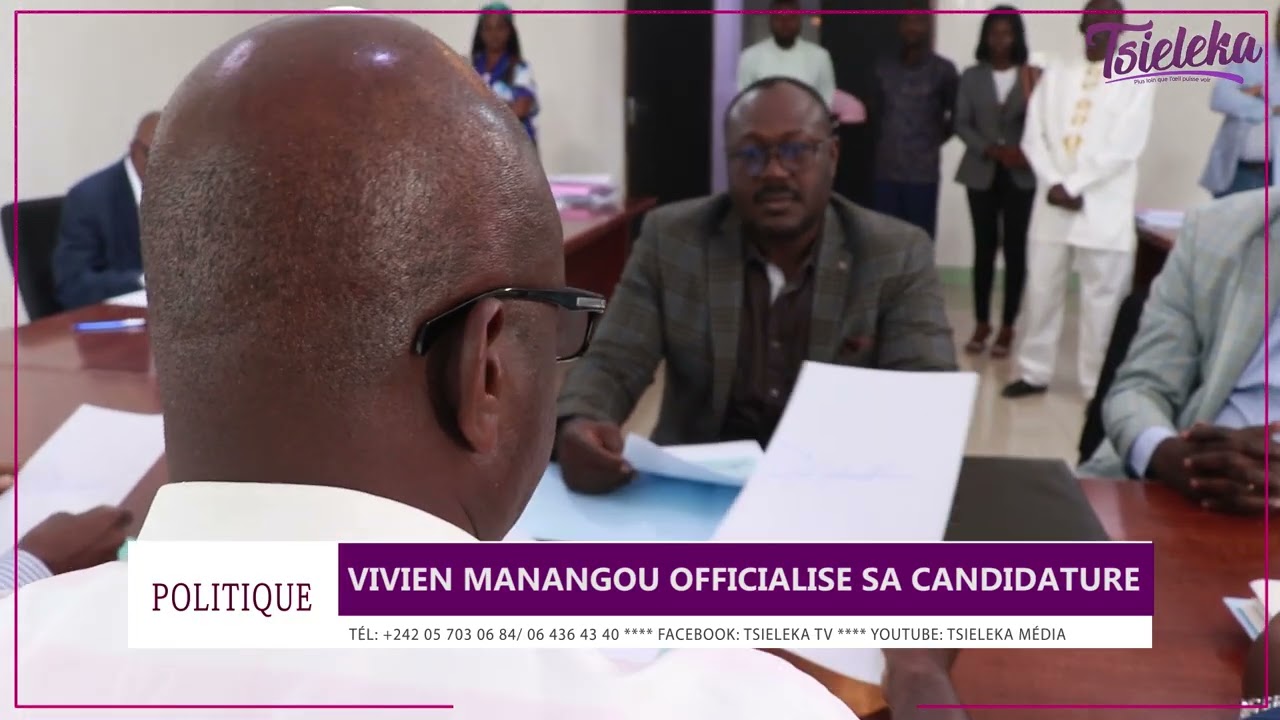 Vivien MANANGOU officialise sa candidature.