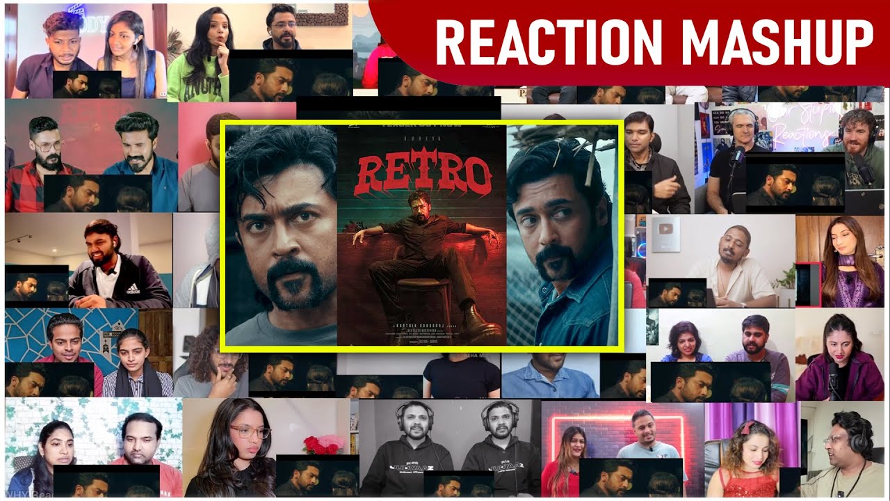 RETRO - Title Teaser | REACTION MASHUP  Suriya,  Karthik Subbaraj