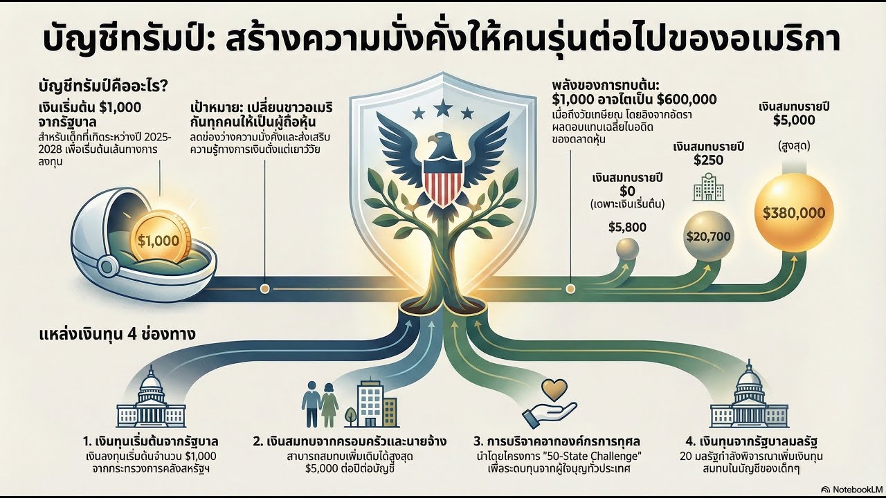 เกิดปุ๊บ มีพอร์ตหุ้นปั๊บ! รัฐบาลสหรัฐฯ แจกเงินลงทุนเด็กแรกเกิด