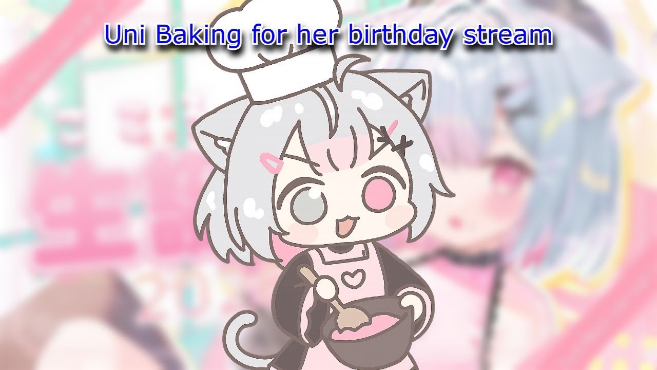 vtuber Uni Kokoro bakes for her birthday stream [Hand cam]