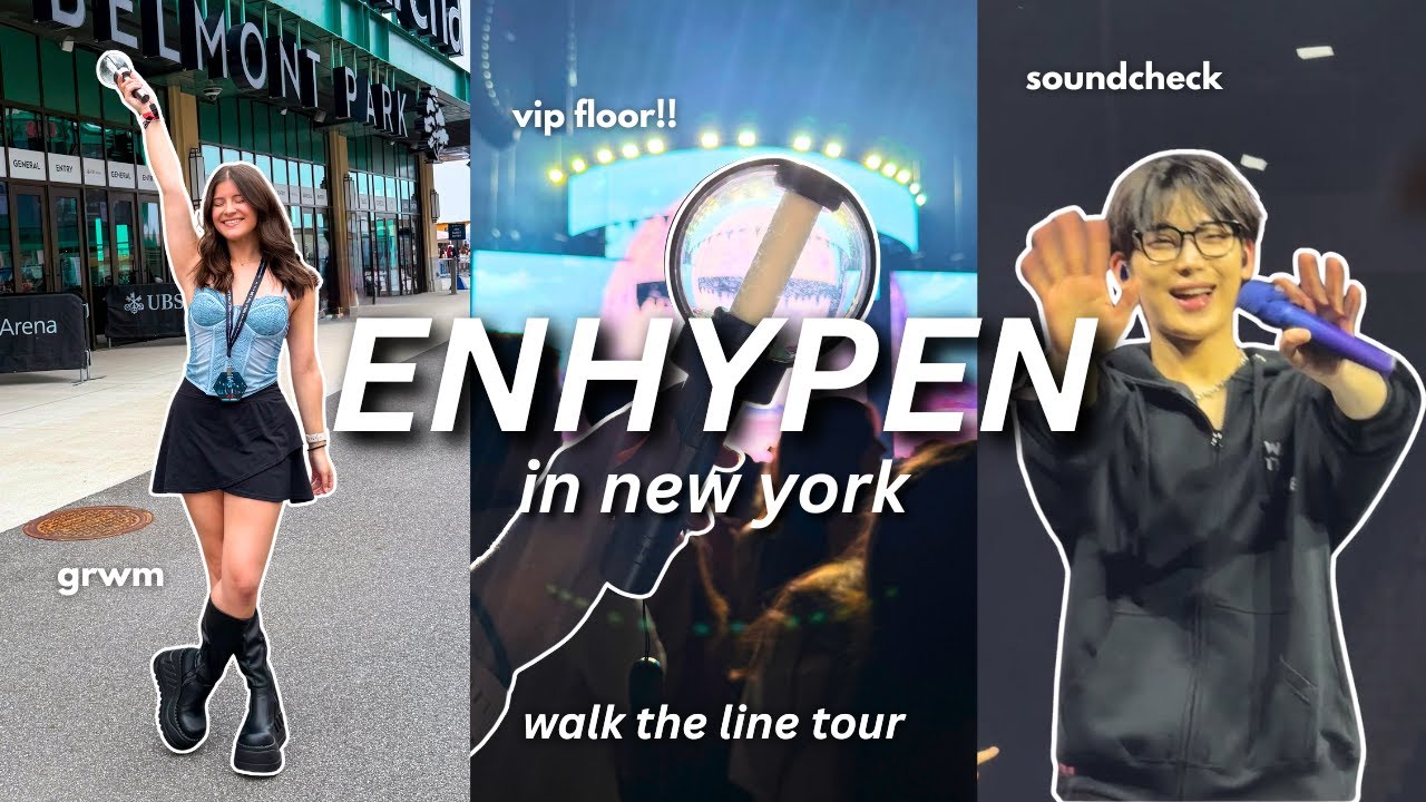 Видеоблог о концерте ENHYPEN | тур Walk the Line в Нью-Йорке *VIP-этаж, саундчек, FATAL TROUBLE, ...