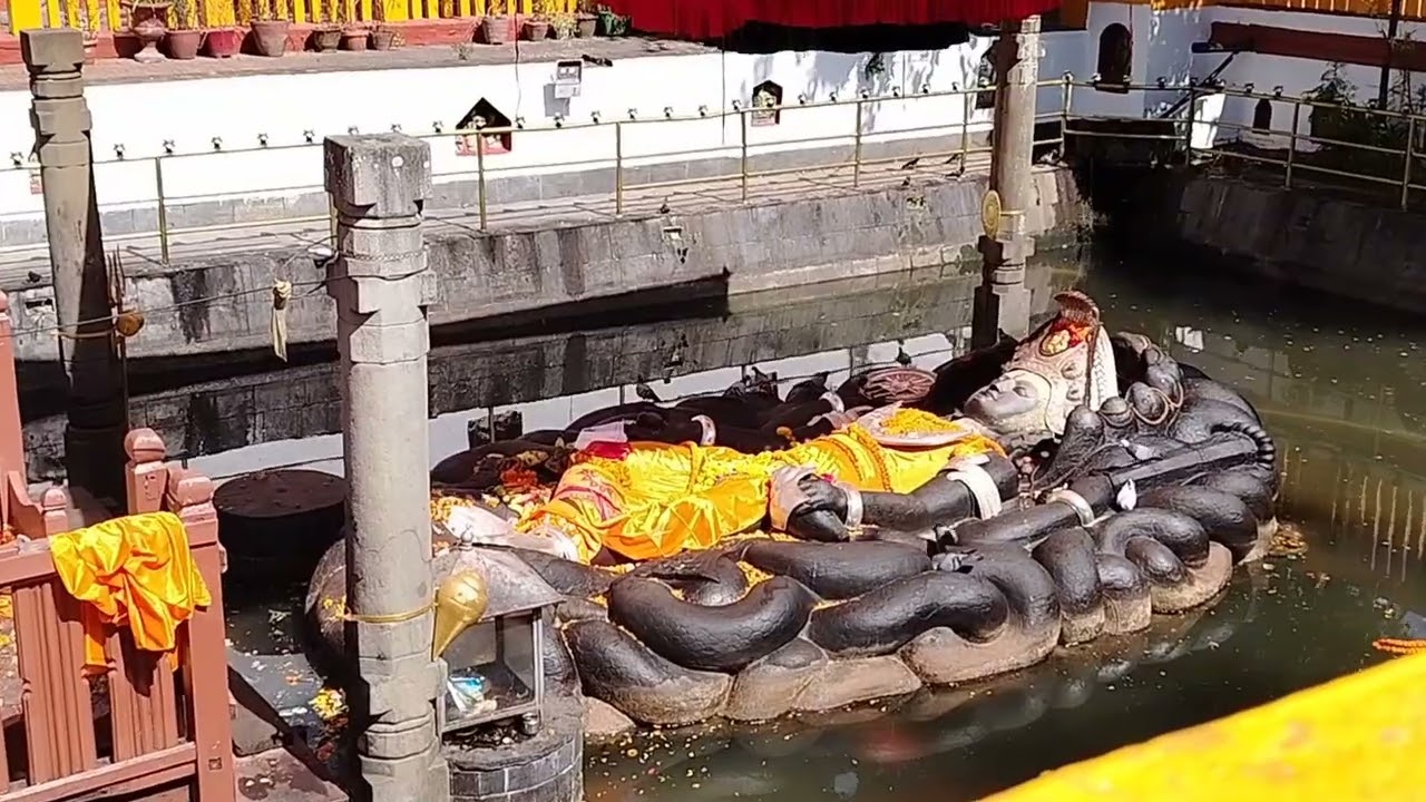 A Oldest Budhanilkantha Vishnu Statue Of Nepal 🇳🇵|| Sleeping Vishnu On The Snake 🐍 