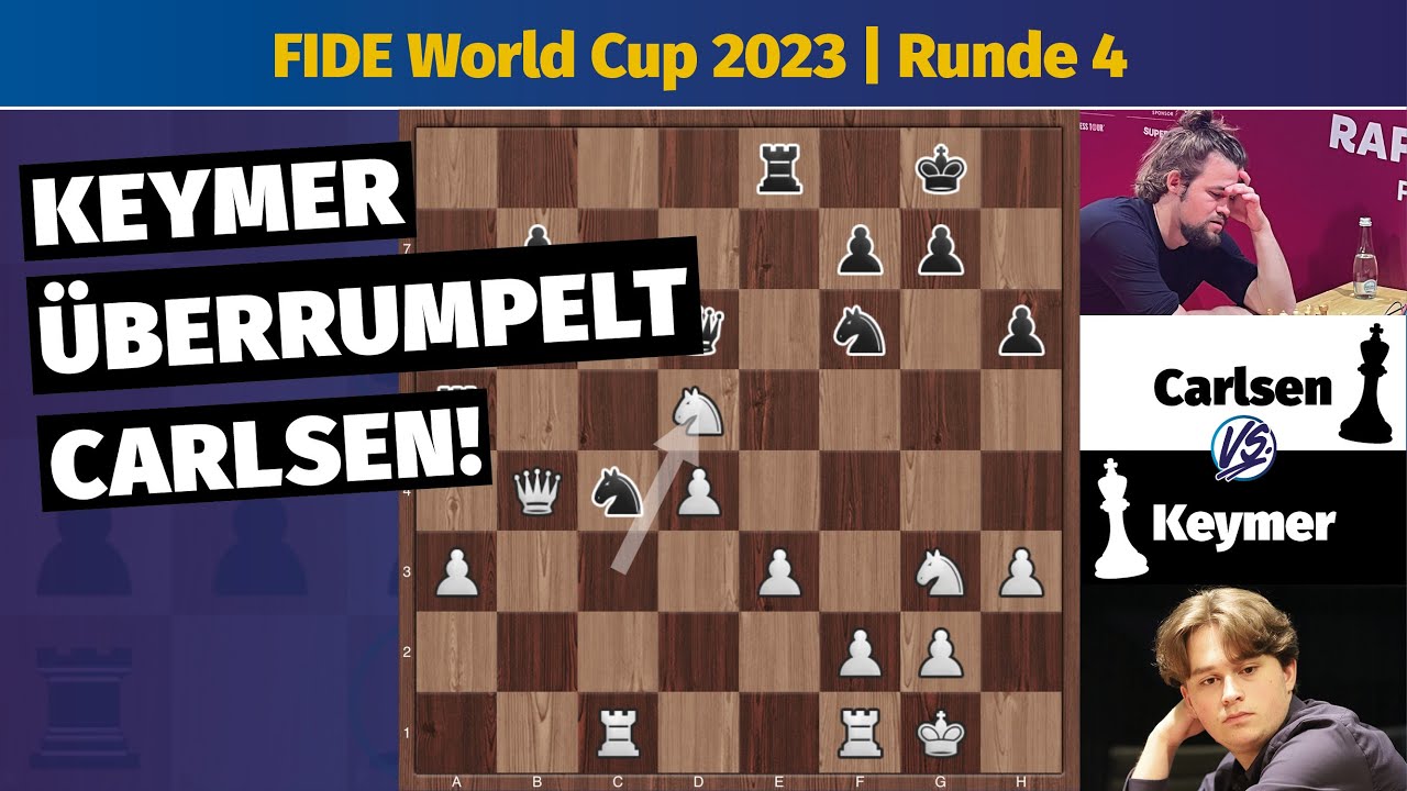 Vincent Keymer gewinnt gegen Magnus Carlsen!!