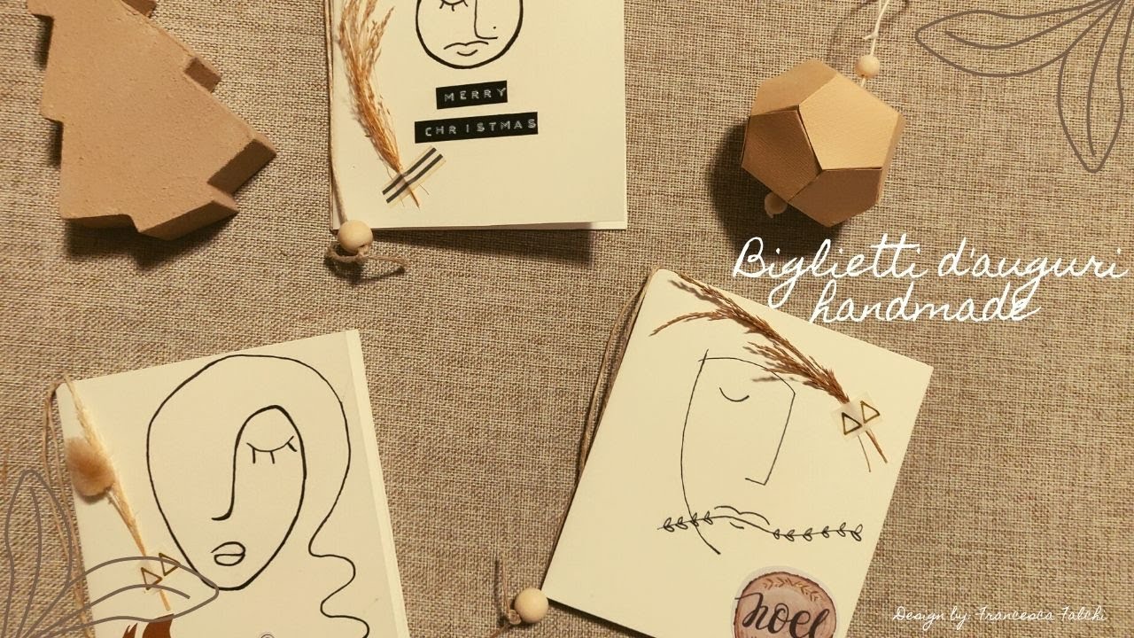 Biglietti di auguri handmade( minimal style)