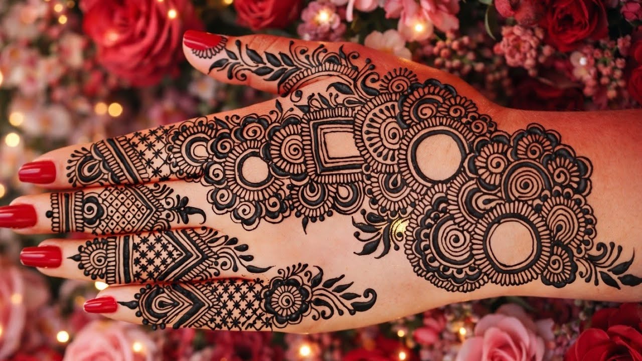 Very easy and simple mehndi designs #easymehndidesign #creativehenna 