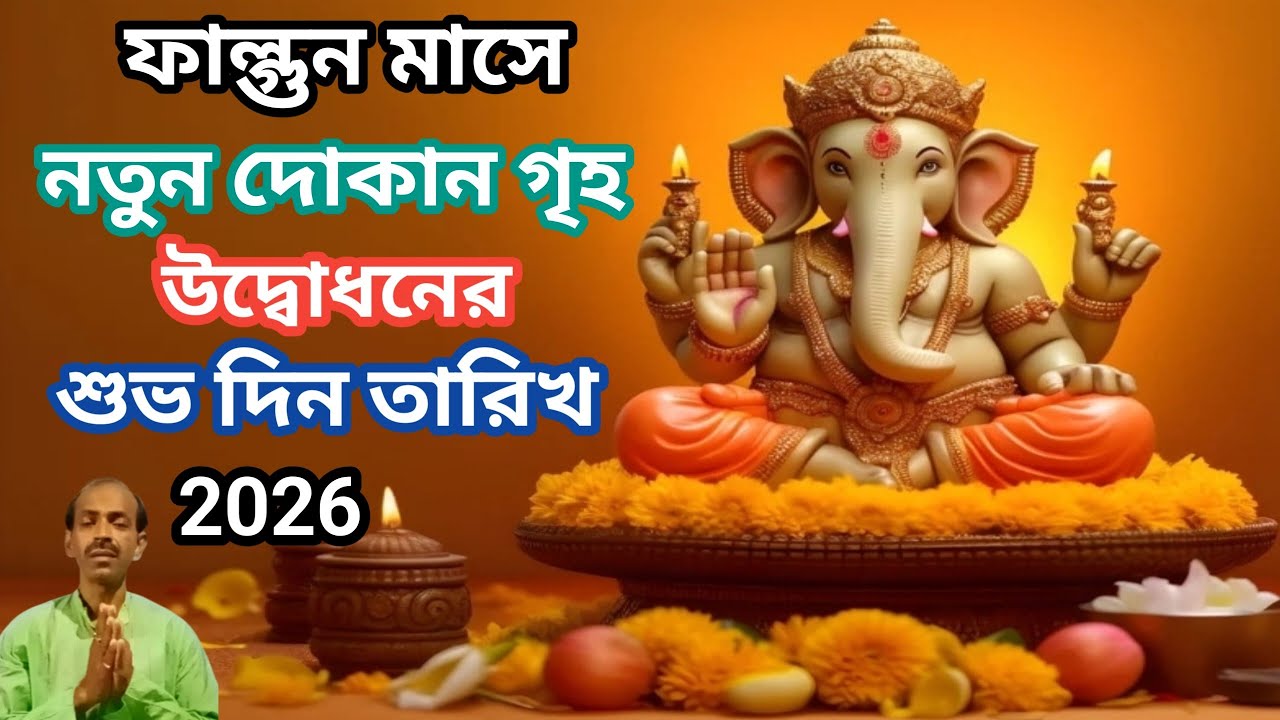 ফাল্গুন মাসে নতুন দোকান গৃহ উদ্বোধনের শুভ দিন তারিখ 2026 । Puran Path #shop_opening