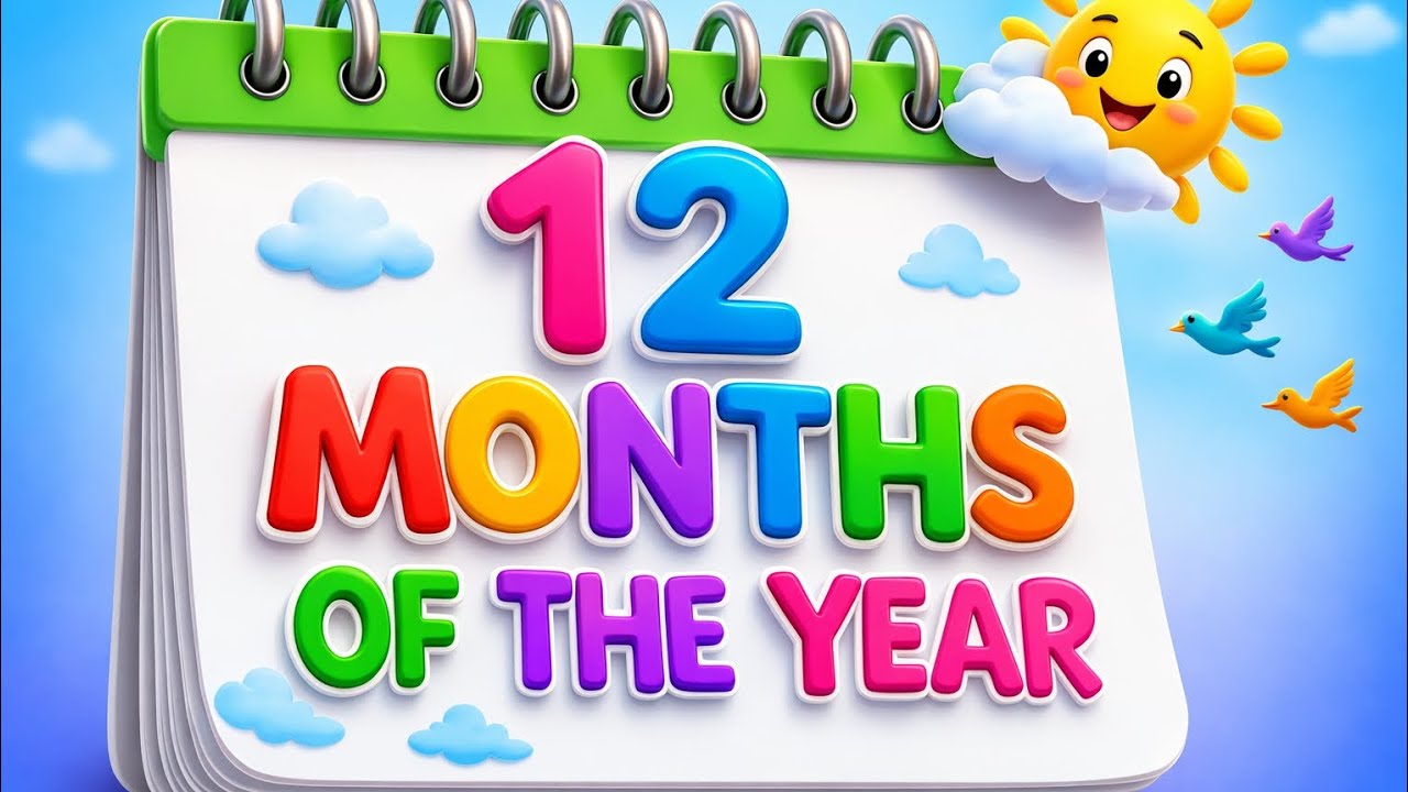 Months of the Year Song | Song for Kids | Preschool Learning Song