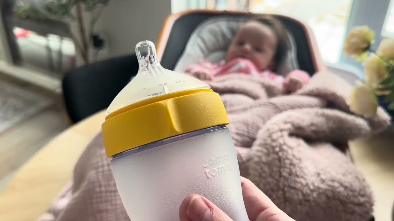 SO soft silicone baby bottles look at this design COMOTOMO  AMAZON FIND!