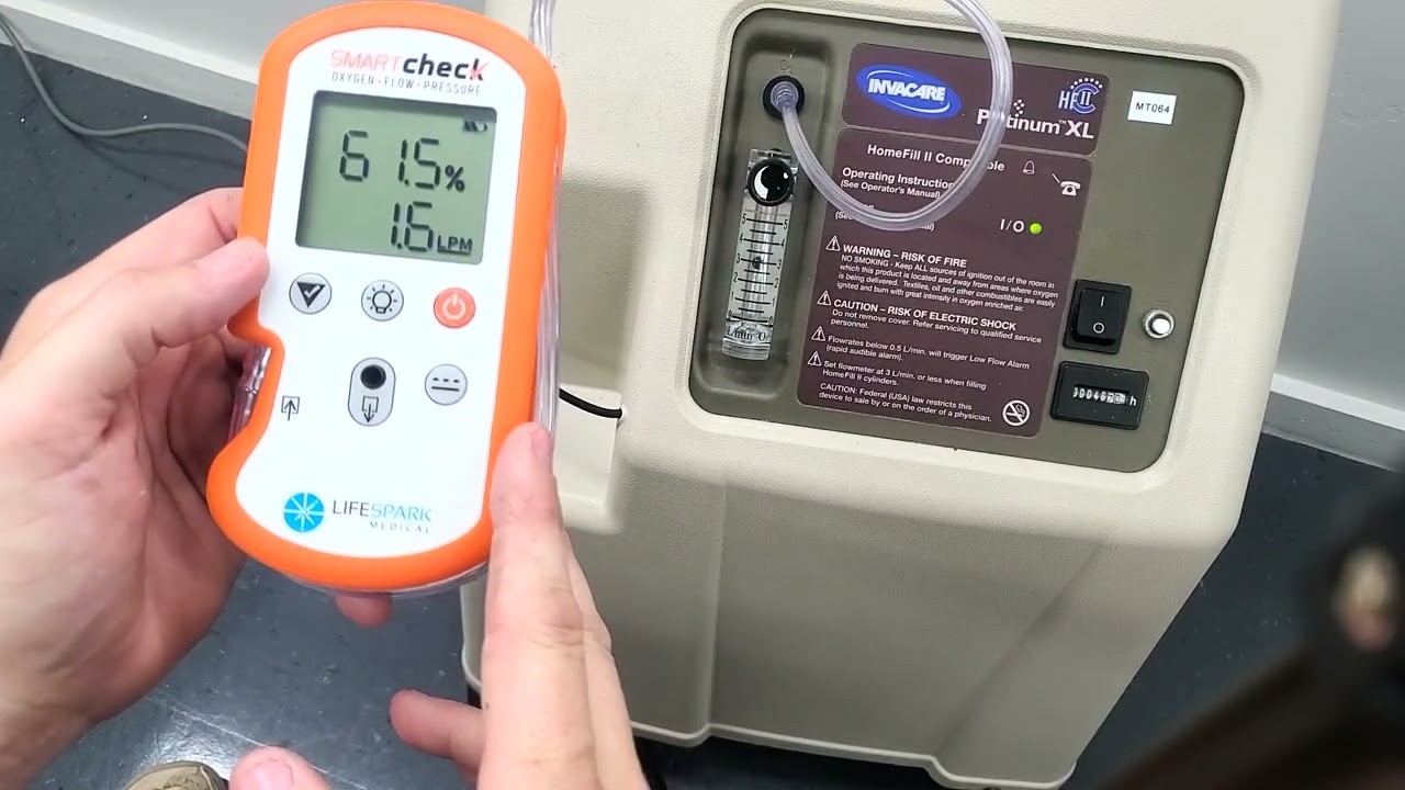 How to Test an Oxygen Concentrator with Smart Check Analyzer
