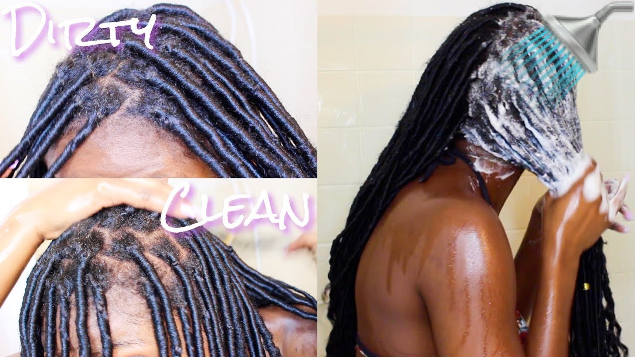 WASH DAY| How To Wash Natural Hair in Goddess Locs | Simply Subrena