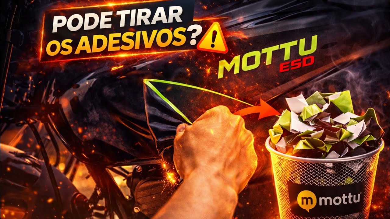 PODE TIRAR OS ADESIVOS DA MOTTU SPORT ESD?