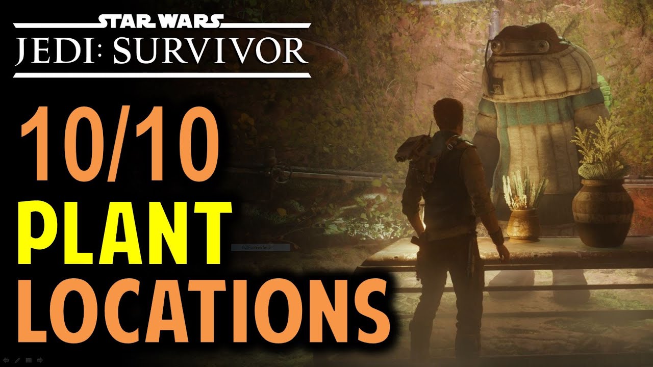 All 10 Plants Locations | Growth Spurt Trophy Guide | Star Wars Jedi: Survivor