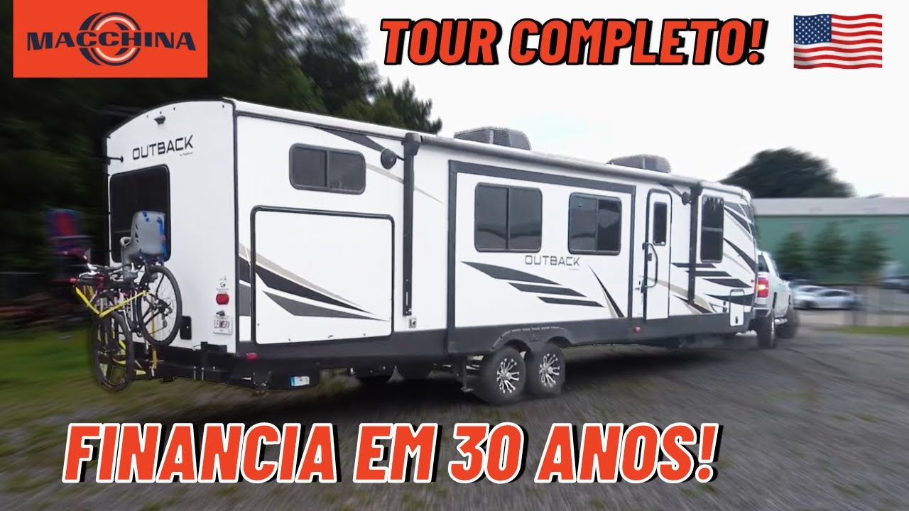 Casa de luxo sobre rodas e custa muito mais barato que imagina! Travel trailer Outback 340 RV