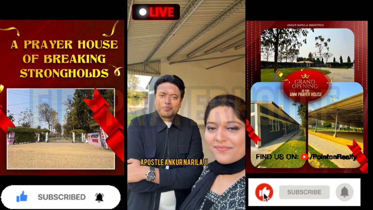 🔴 FIRST TIME LIVE |Apostle Ji from The Prayer House|Holy Spirit Fire Service #ankurnarulaministries 