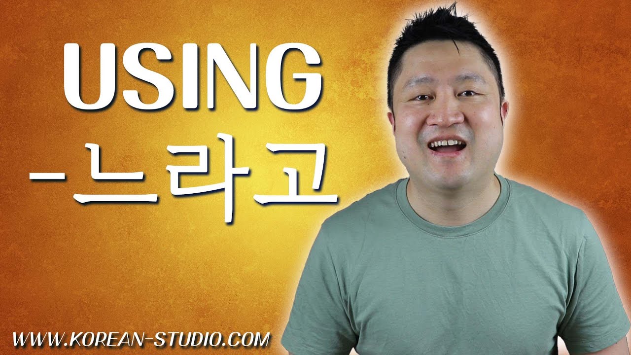 How to use -느라고