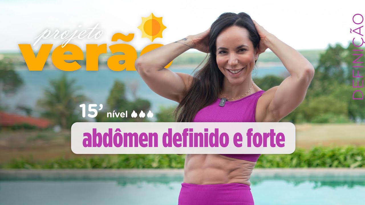 Como definir o abdômen- treino para ficar com quadradinhos na barriga - Carol Borba