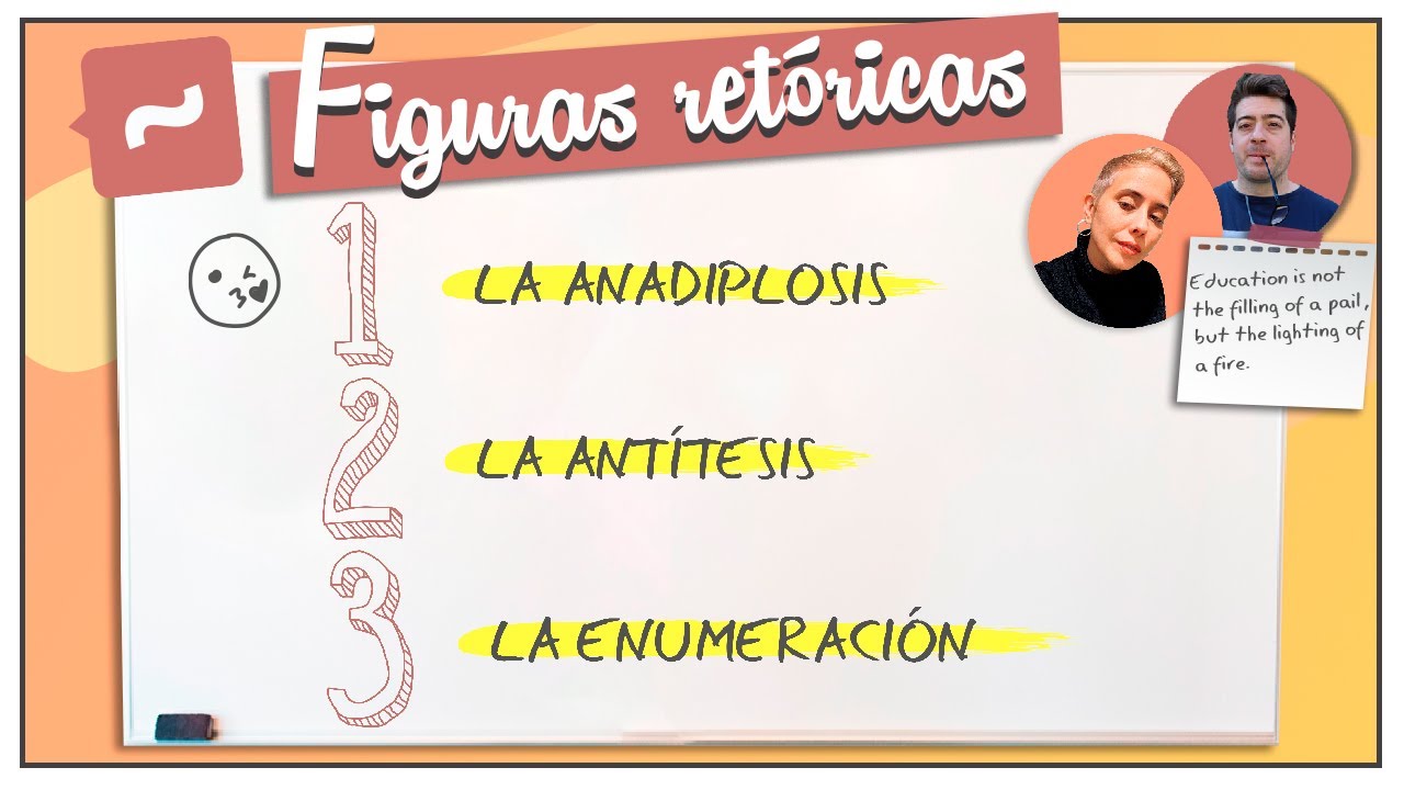 La anadiplosis, la antítesis y la  enumeración | Figuras retóricas