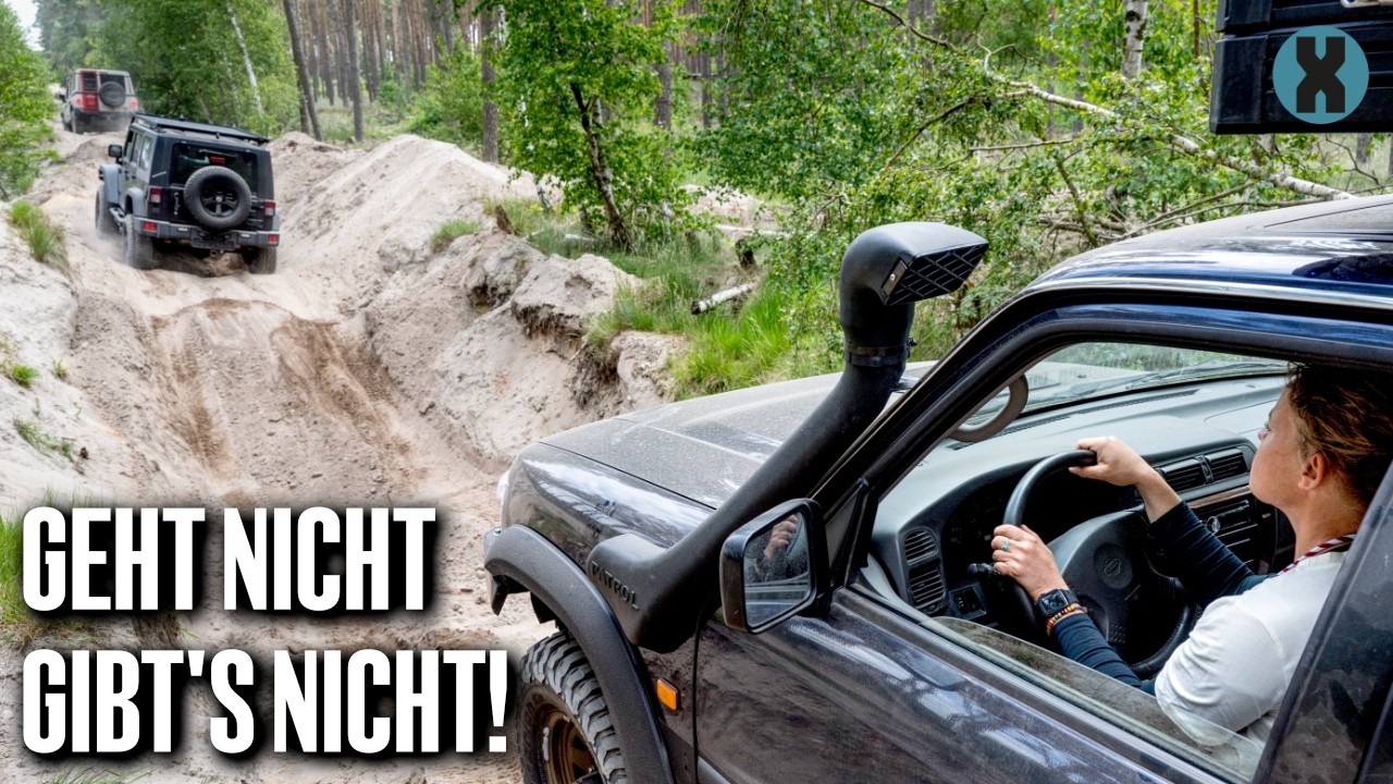 Bianca lernt Offroad Fahren! 4x4 Fahrtraining mit Geländewagen