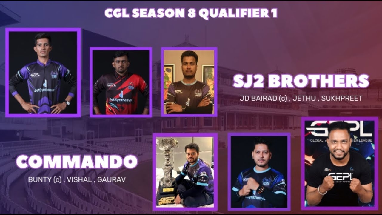 CGL QUALIFIER 1 - SUKHPREET VS BUNTY | SEASON 8 | SJ2 BROTHERS VS COMMANDO | REAL CRICKET 24 🔥