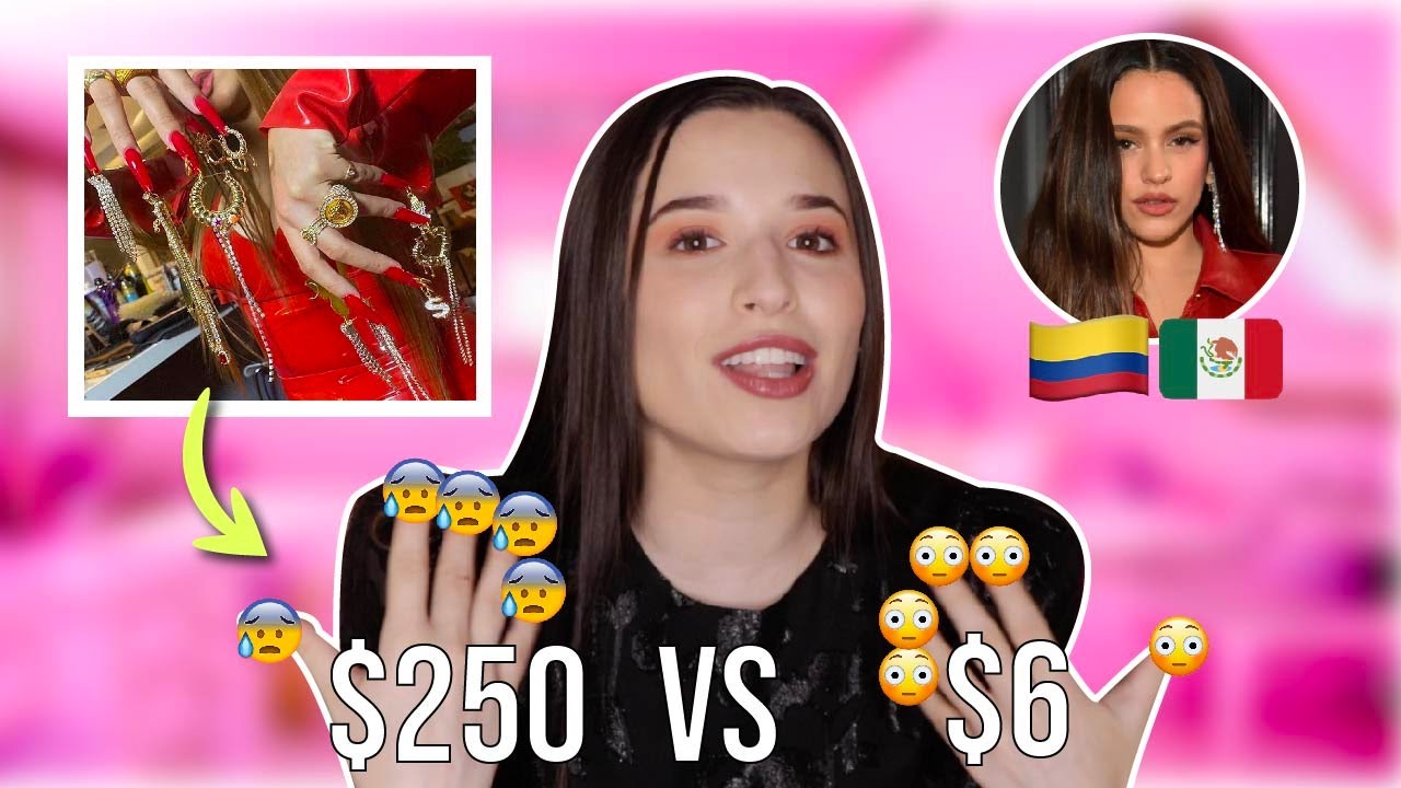 FUI A HACERME LAS UÑAS DE ROSALIA BARATO VS CARO *la diferencia fue extrema*