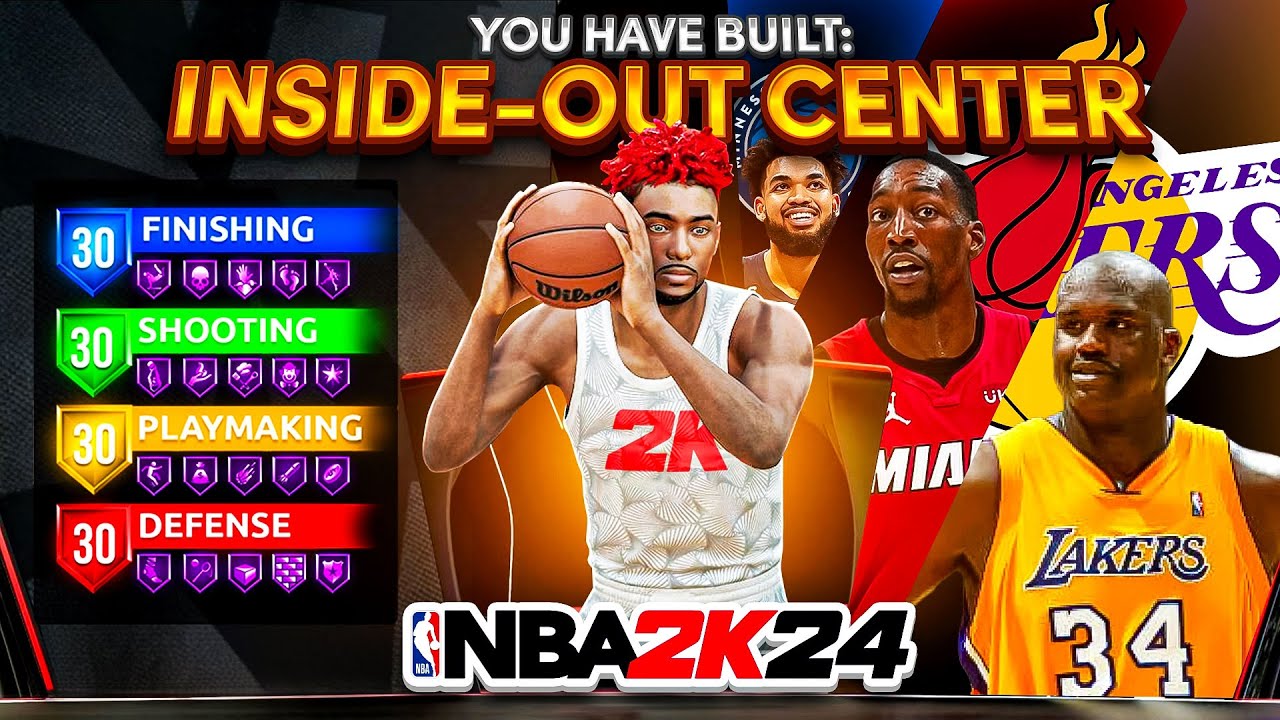 INSIDE & OUTSIDE CENTER BUILDS IN NBA2K24 (6 CENTER BUILDS + FULL BREAKDOWN)