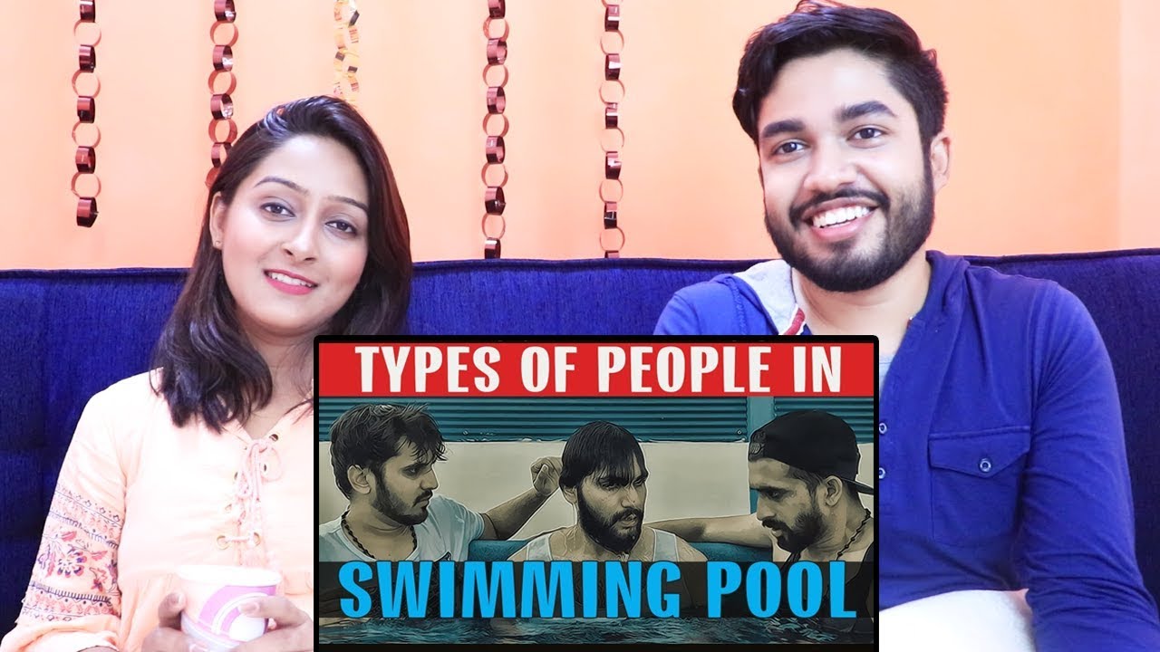 INDIANS react to TYPES OF PEOPLE IN SWIMMING POOL | Karachi Vynz Official