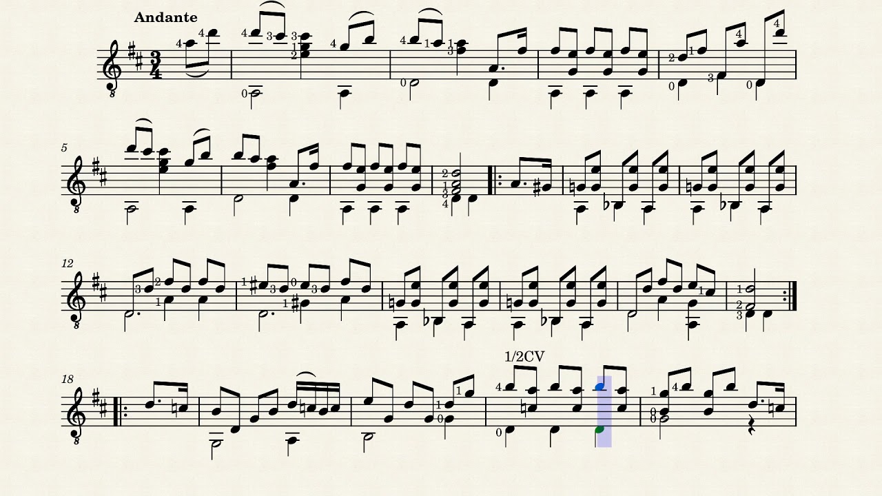 43.Von Weber's Waltz – Matteo Carcassi by Matteo Carcassi