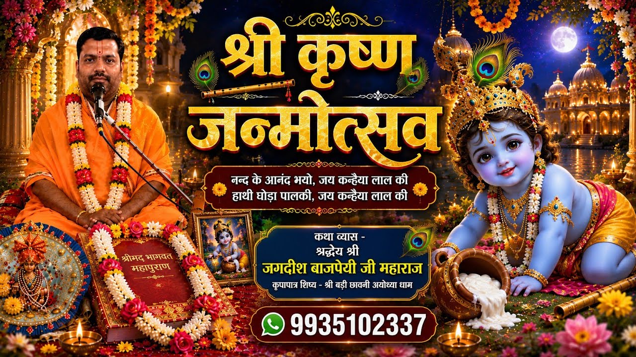 श्री कृष्ण जन्मोत्सव गोकुल में 