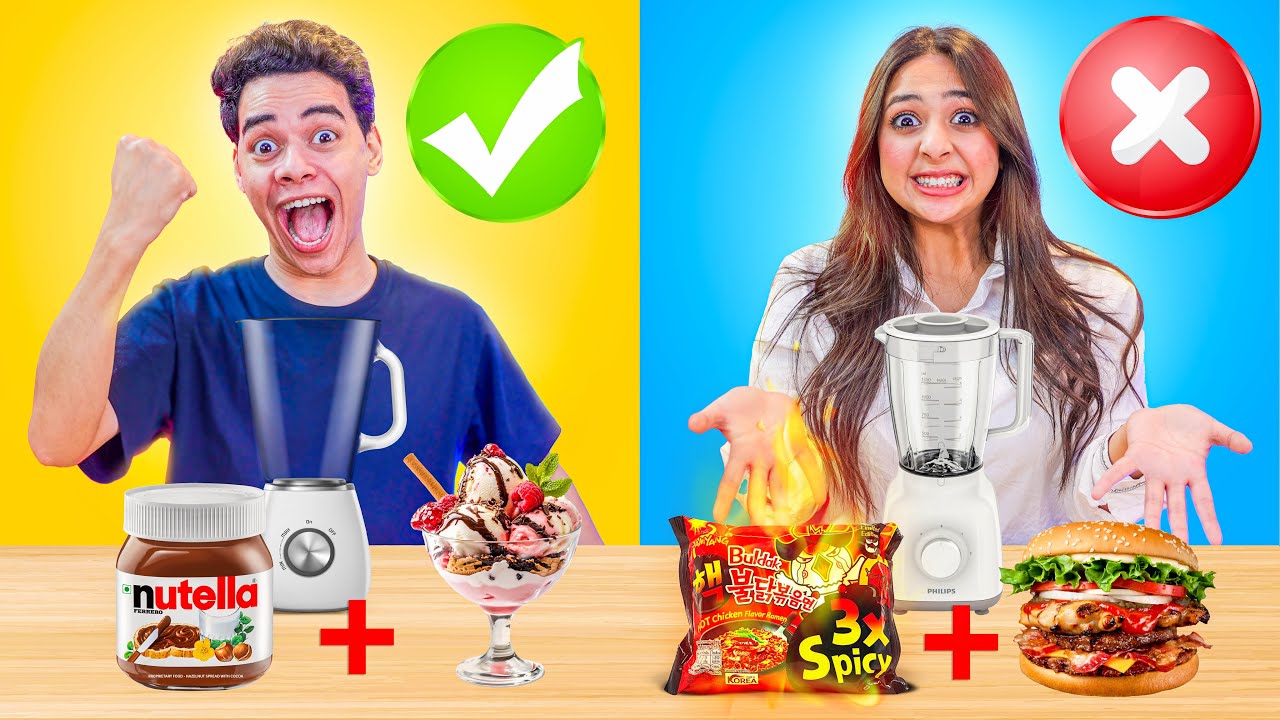 تحدي الخلاط 🔥 و العقاب مؤثر 😱