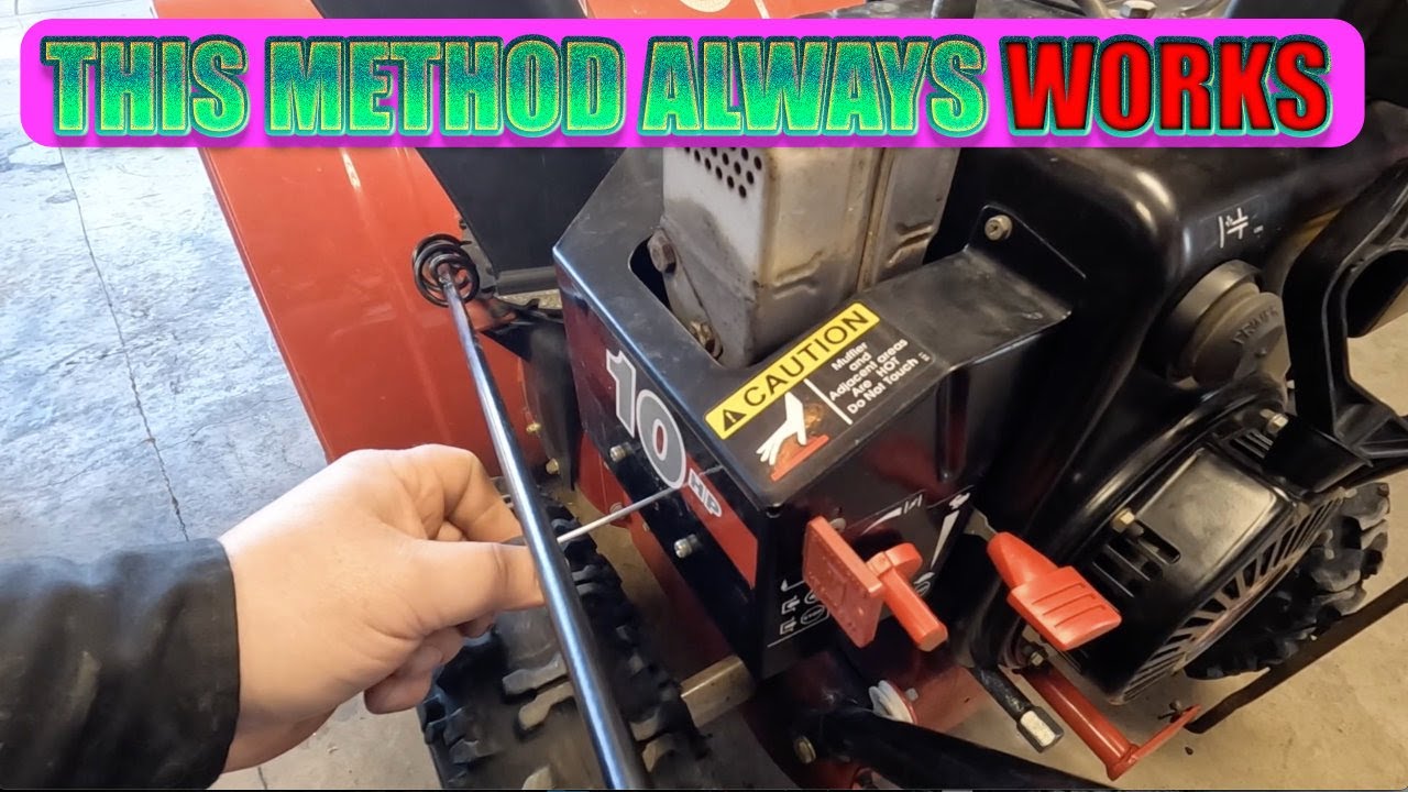 HOW TO ADJUST A SNOWBLOWER CARBURETOR