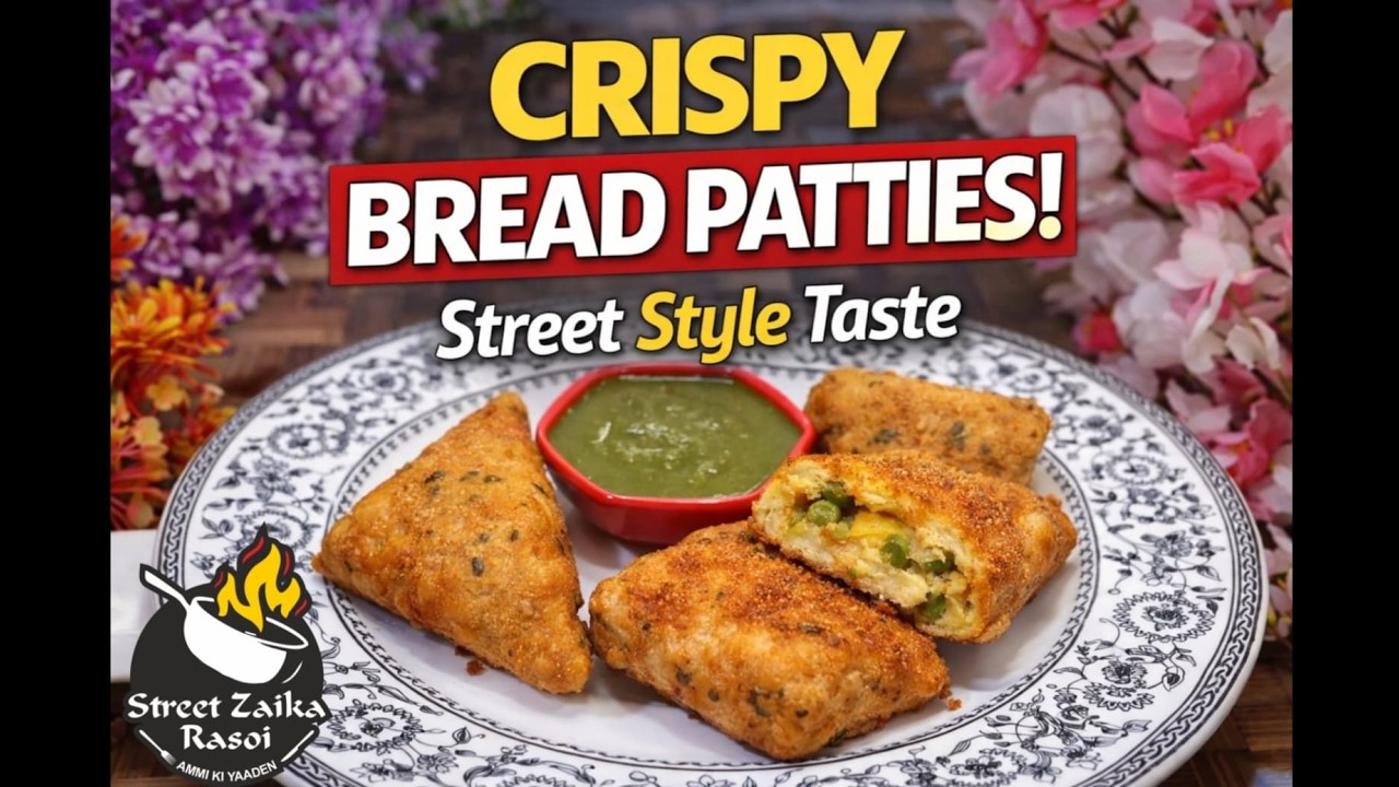 Street Style Bread Patties Recipe 😍 | Crispy Bread Cutlet | Evening Snack | Street Zaika Rasoi