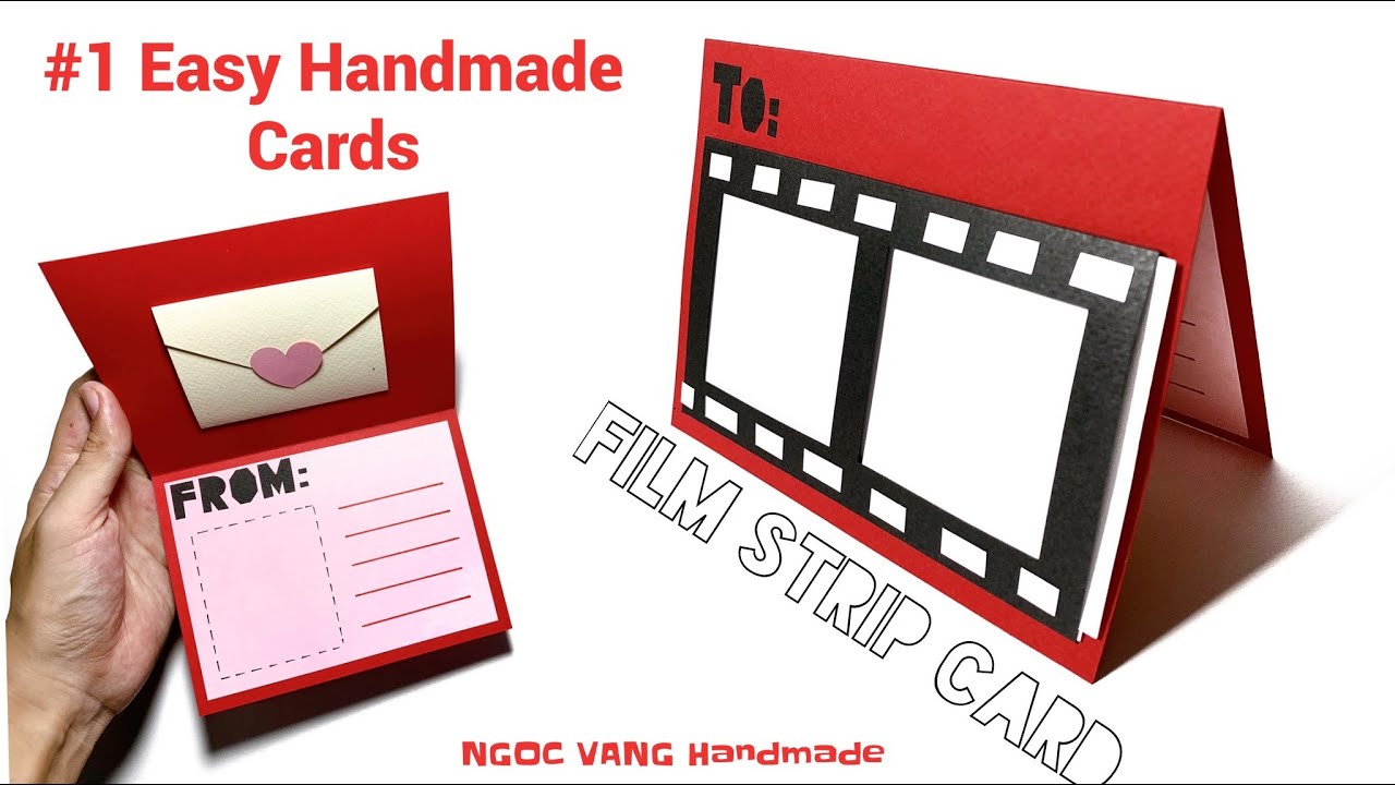 #1 [Easy Handmade Cards] - Thiệp dải phim (Film Strip Card) | NGOC VANG