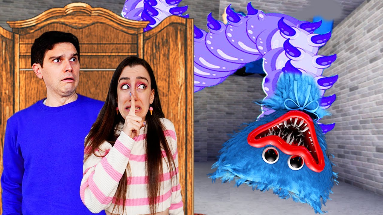 SCAPPA DAL MILLEPIEDI DI HUGGY WUGGY PAUROSO!!*GIOCO PAUROSO ROBLOX!!*