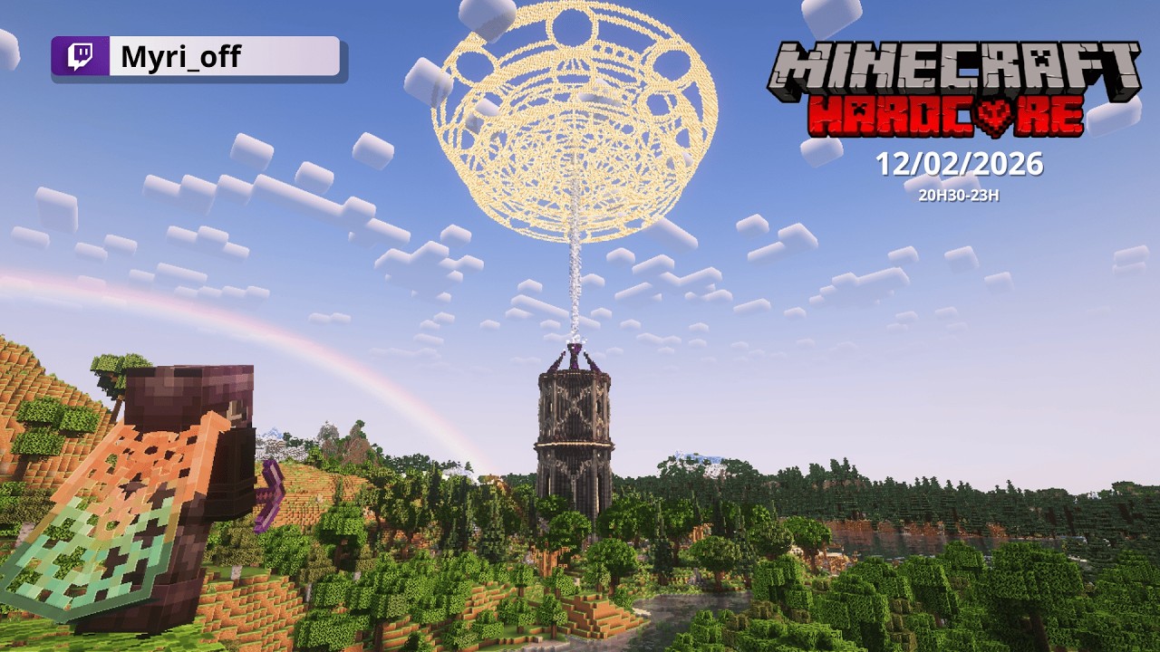 Hardcore Minecraft – Farm froglight Terraforming ! (Rediff Live du 12/02/2025 / 20h30-23h)