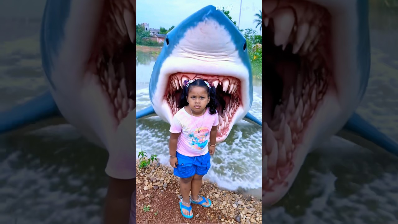 Misti is in danger 😱🦈😭🥶 #funnyvideo #shorts #trendingvideo #funny