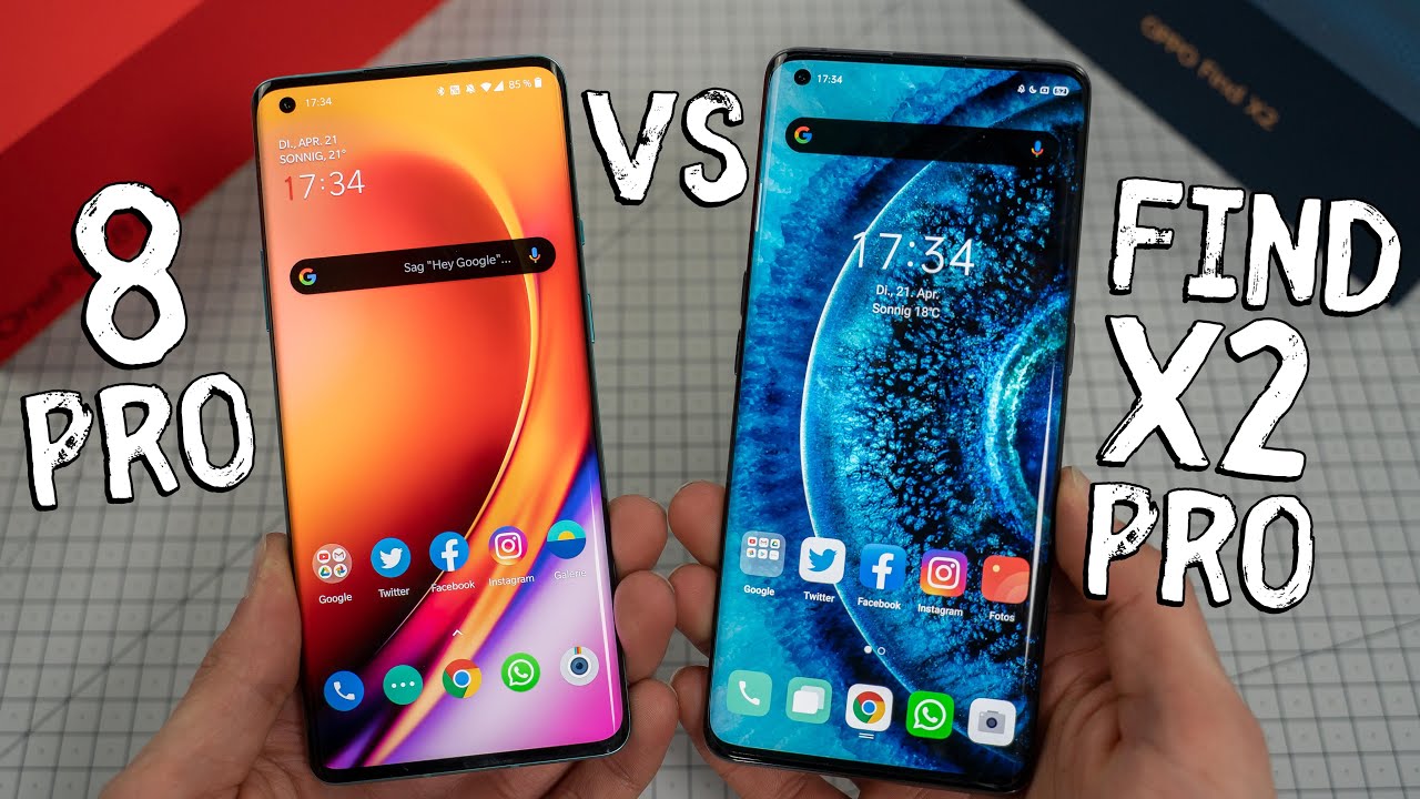 Der ultimative Flaggschiff-Vergleich: OnePlus 8 Pro vs. Oppo Find X2 Pro